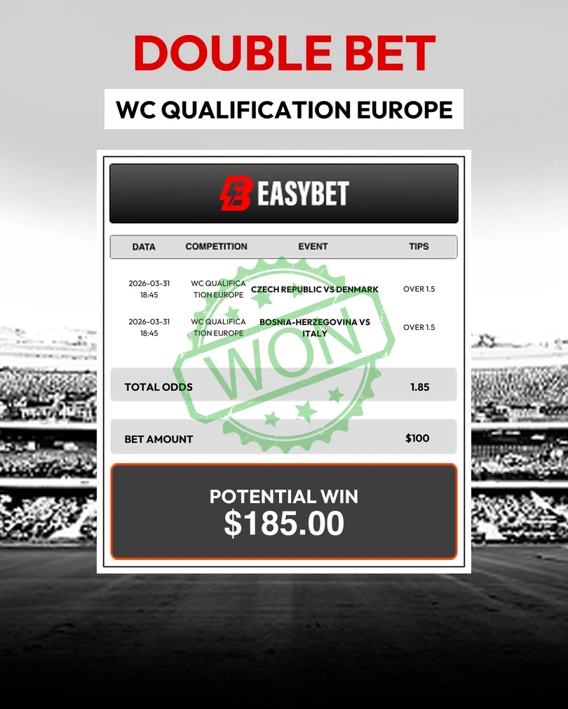 DOUBLE BET_2026-03-30 1 wc qualification won
